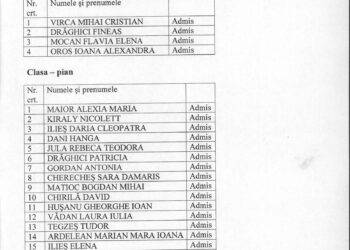 Rezultatele examenului pentru anul I de studiu, an școlar 2022-2023 Școala Populară de Arte și Meserii