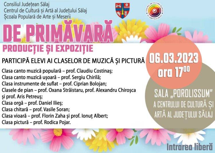 De Primăvară. Producție și expoziție la Centrul de Cultură și Artă al Județului Sălaj