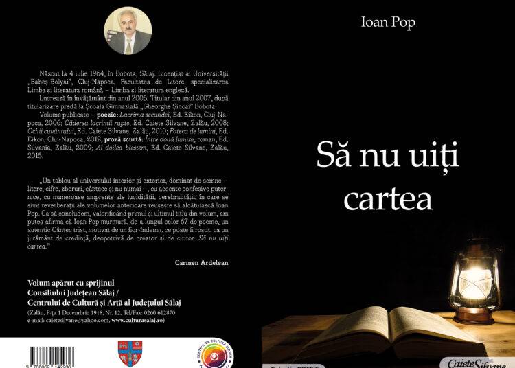 Un nou volum de Ioan Pop la Editura „Caiete Silvane”