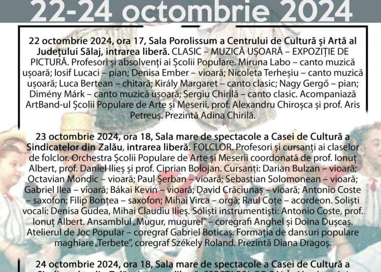 ȘCOALA POPULARĂ DE ARTE ȘI MESERII ZALĂU – 50 DE ANI!
