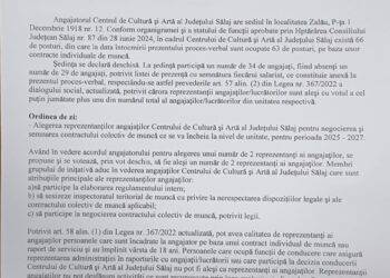 Proces verbal de ședință din data de 09.01.2025 prin care s-au ales reprezentanții salariațiilor