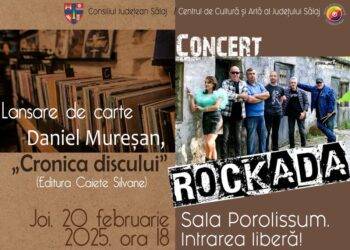 Dublu eveniment la Centrul de Cultură și Artă al Județului Sălaj: lansare de carte Daniel Mureșan și concert „Rockada”