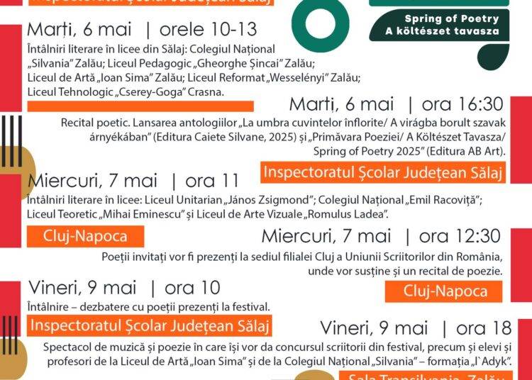 A 23-a ediție a Festivalului internațional „Primăvara Poeziei/ A Költészet Tavasza/ Spring of Poetry”