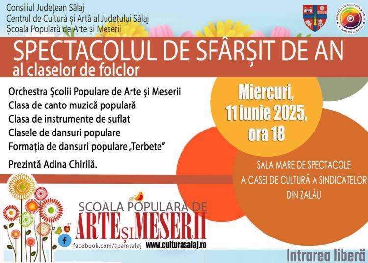 Spectacolul de sfârșit de an școlar al claselor de folclor
